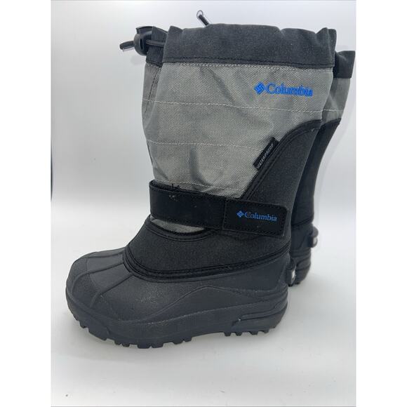NEW Columbia Kids Snow Boots Insulated Powderbug Black WaterproofYouth Size 11 - Picture 4 of 8